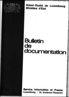 Bulletin de documentation 5/1977