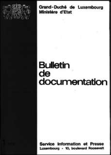 Bulletin de documentation 1/1978