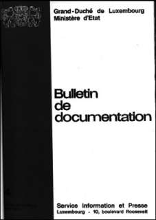 Bulletin de documentation 4/1978