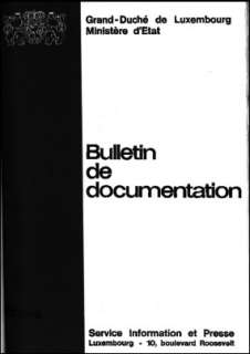 , Bulletin de documentation 6/1978