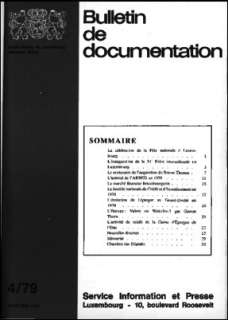 Bulletin de documentation 4/1979
