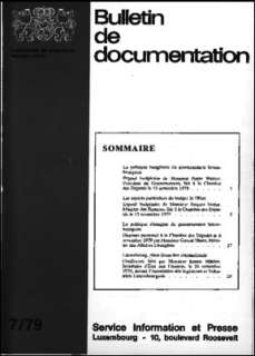 Bulletin de documentation 7/1979
