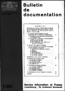 Bulletin de documentation 1/1980