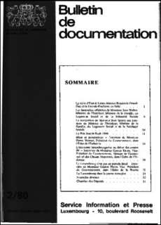 , Bulletin de documentation 2/1980