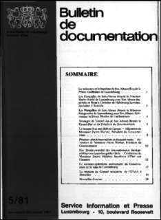 Bulletin de documentation 5/1981