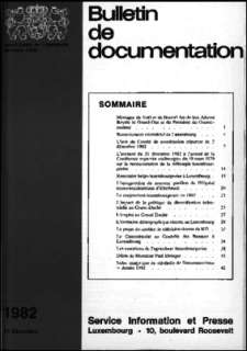 , Bulletin de documentation 10/1982