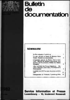 , Bulletin de documentation 6/1982