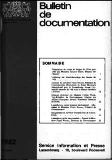 Bulletin de documentation 7/1982
