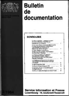 , Bulletin de documentation 3/1984