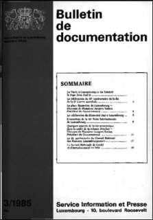 Bulletin de documentation 3/1985
