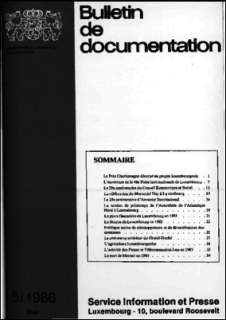 Bulletin de documentation 5/1986