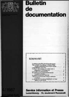 Bulletin de documentation 4/1987