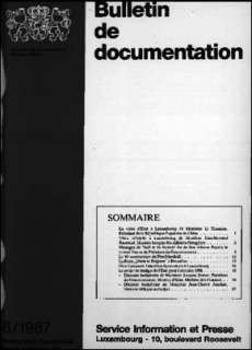 Bulletin de documentation 6/1987