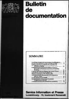 , Bulletin de documentation 1/1988