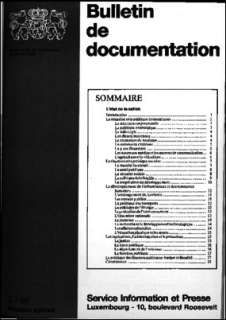 Bulletin de documentation 2/1988