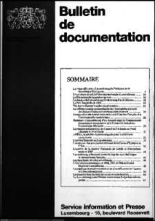 , Bulletin de documentation 3/1988