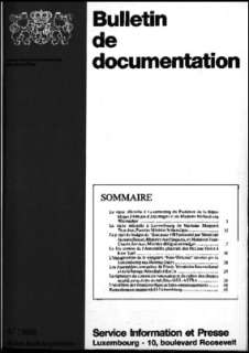 , Bulletin de documentation 4/1988
