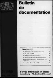 Bulletin de documentation 5/1989