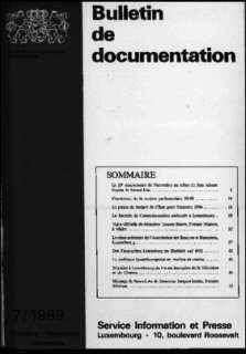 Bulletin de documentation 7/1989