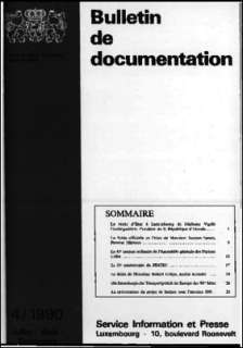 , Bulletin de documentation 4/1990