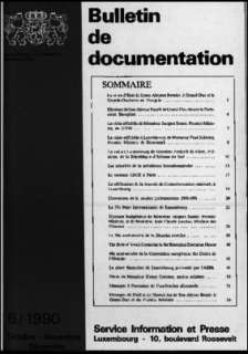 , Bulletin de documentation 6/1990
