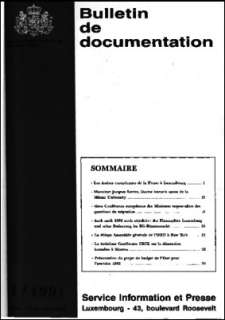 , Bulletin de documentation 4/1991