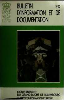 , Bulletin d'information et de documentation 2/1992