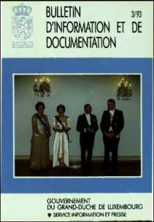 Bulletin d'information et de documentation 3/1993