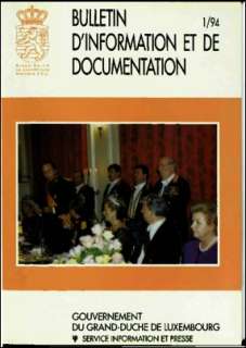 Bulletin d'information et de documentation 1/1994
