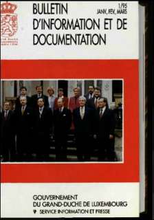 , Bulletin d'information et de documentation 1/1995