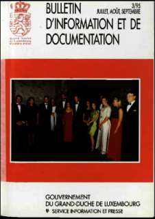 , Bulletin d'information et de documentation 3/1995