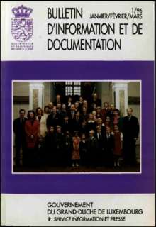 Bulletin d'information et de documentation 1/1996
